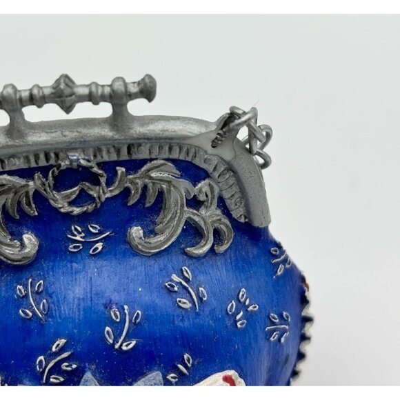 Victorian Style True Blue Miniature Shoe, Hat, Purse, Stand By Willow Hall - Picture 12 of 12